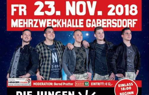 Benefizkonzert: Die jungen Südsteirer und Freunde in der Mehrzweckhalle Gabersdorf