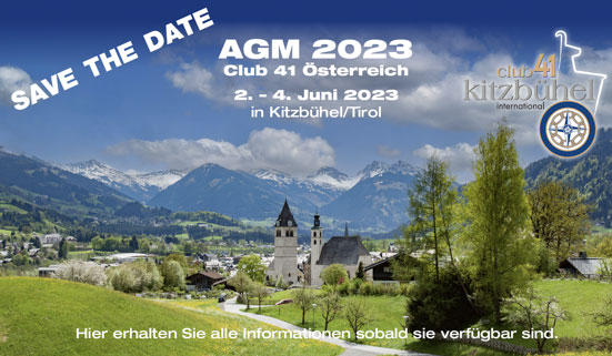AGM 2023 Club 41 Austria – Kitzbühel 2.–4. Juni 2023
